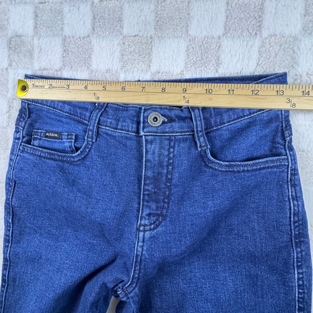 Kuhl Womens Straight Leg Jeans Dark Indigo Blue Denim Outdoor Pants Size 2 - Picture 5 of 15